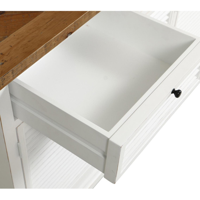 Sideboard 4 Türen 4 Schubladen Holzplatte
