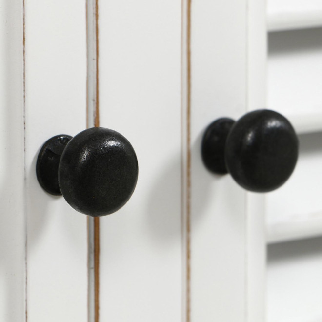 Sideboard 4 Türen 4 Schubladen Holzplatte