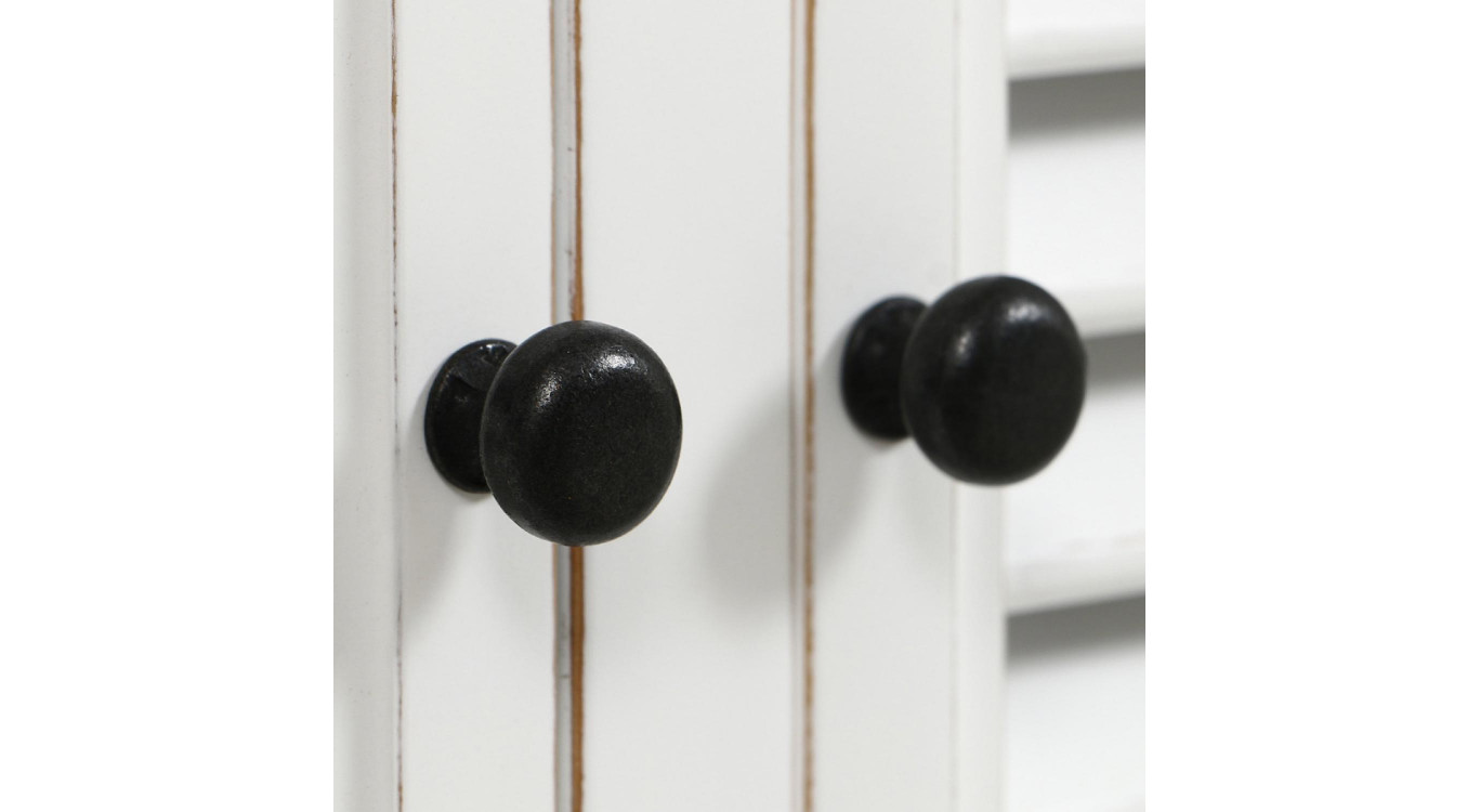 Sideboard 4 Türen 4 Schubladen Holzplatte