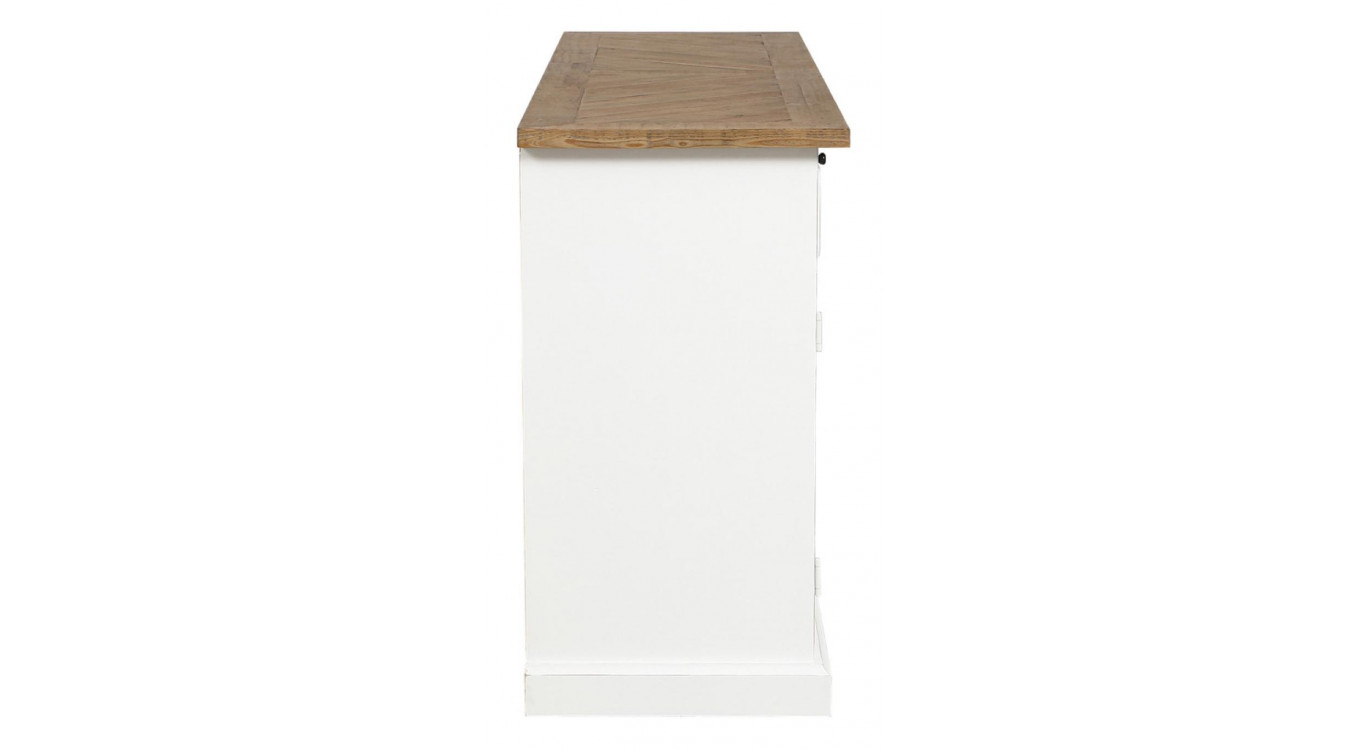 Sideboard 4 Türen 4 Schubladen Holzplatte