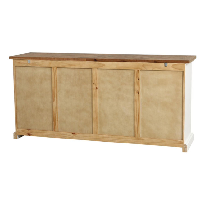 Sideboard 4 Türen 4 Schubladen Holzplatte