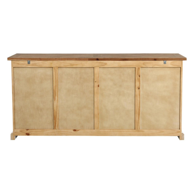 Sideboard 4 Türen 4 Schubladen Holzplatte