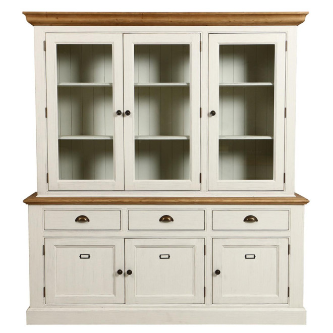 Sideboard Geschirrschrank 3 Glastüren