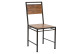 Set di 2 sedie in metallo e legno