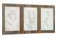 Triptyque De Panneaux Floraux