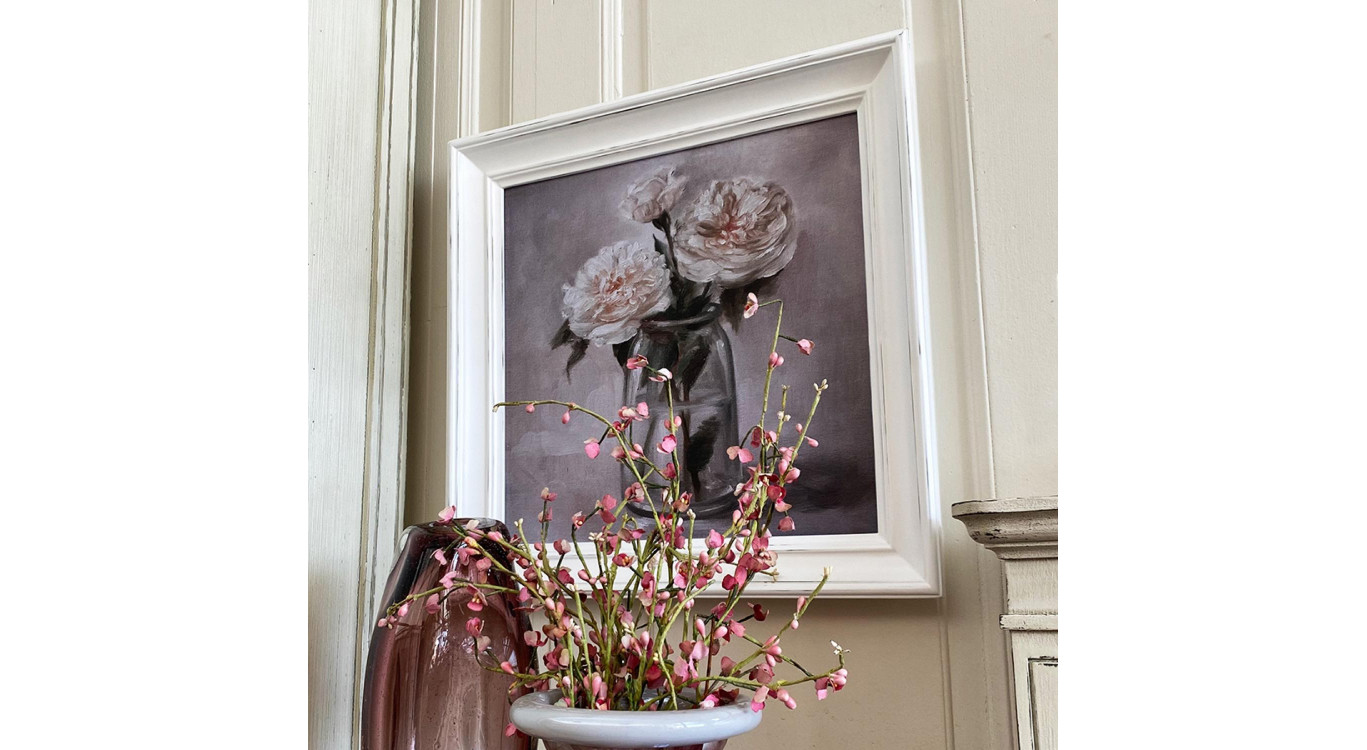 Huile Pivoines 50X50