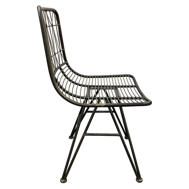 Lot De 2 Chaise Graphite Vieilli