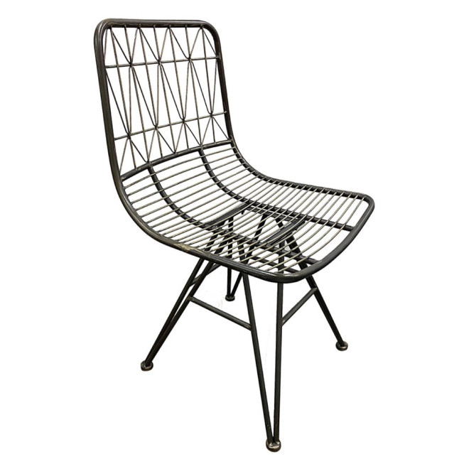 Lot De 2 Chaise Graphite Vieilli