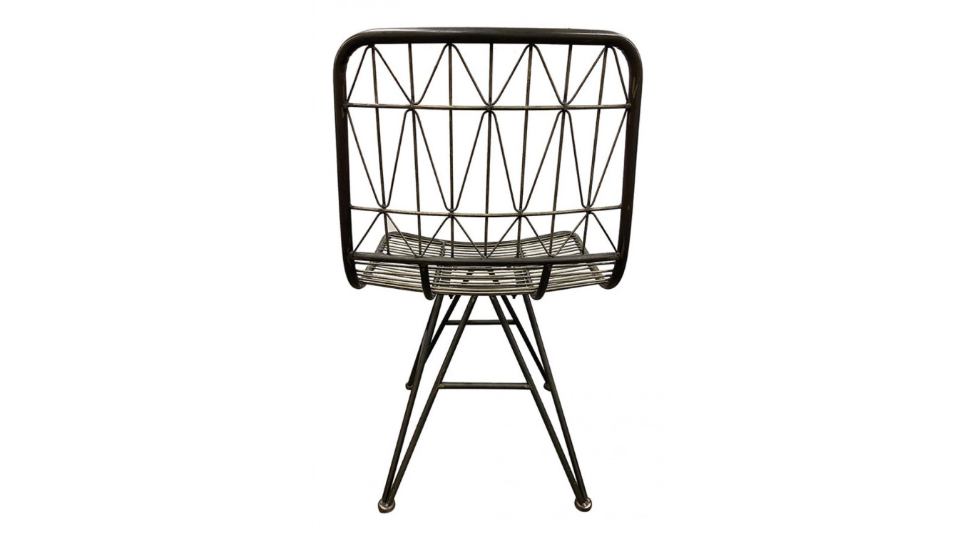Lot De 2 Chaise Graphite Vieilli