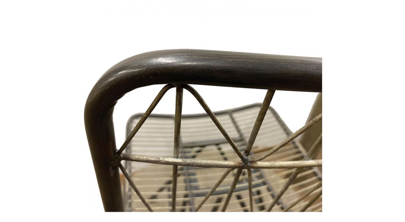 Lot De 2 Chaise Graphite Vieilli