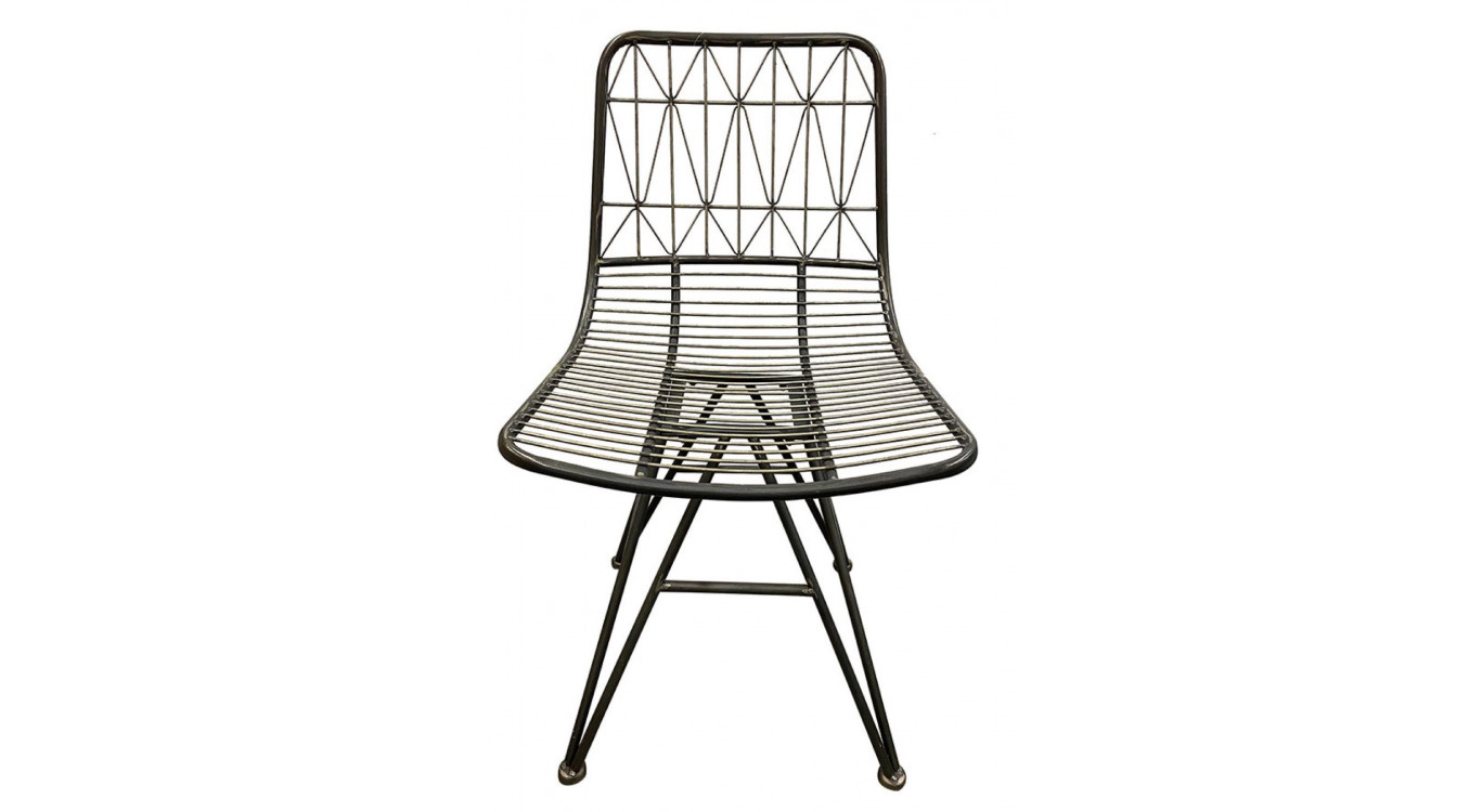 Lot De 2 Chaise Graphite Vieilli