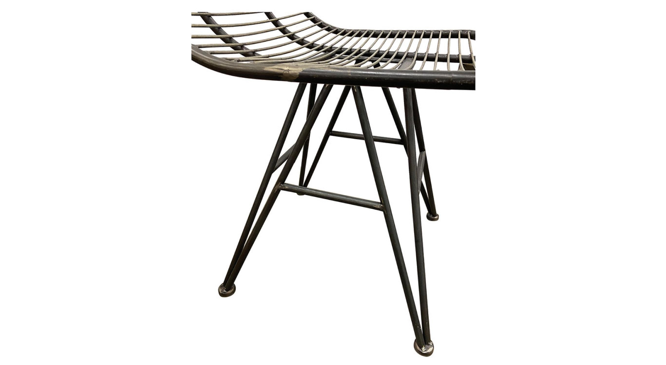 Lot De 2 Chaise Graphite Vieilli