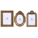 Set aus 3 goldenen Fotorahmen