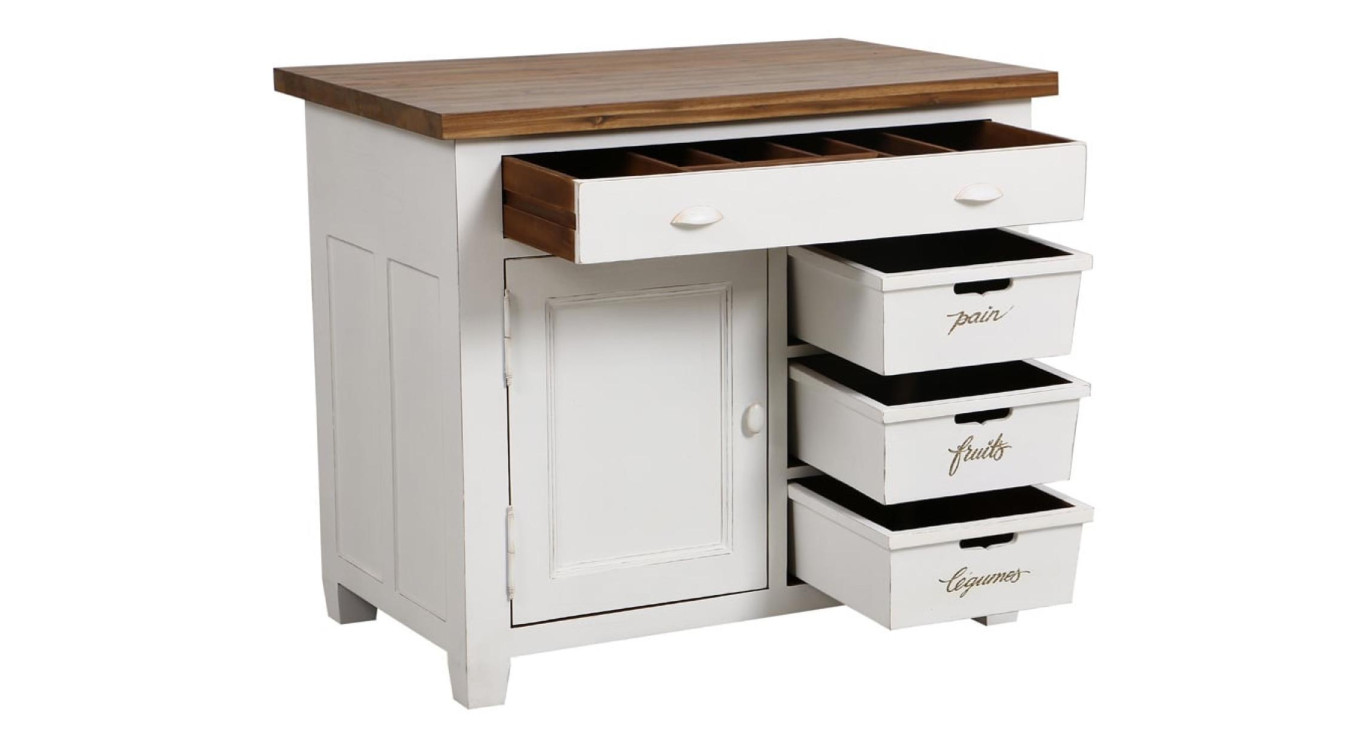 Cucina base a 1 anta e 4 cassetti