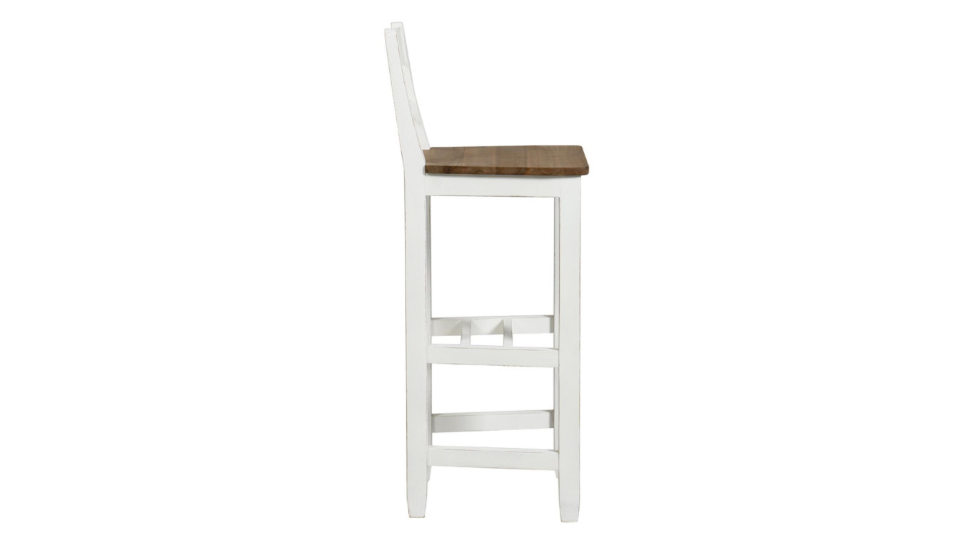 Chaise Haute Dossier En Bois
