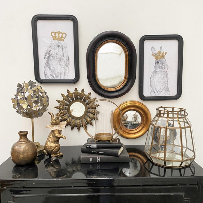 Picture Duo Rabbits Crowns
