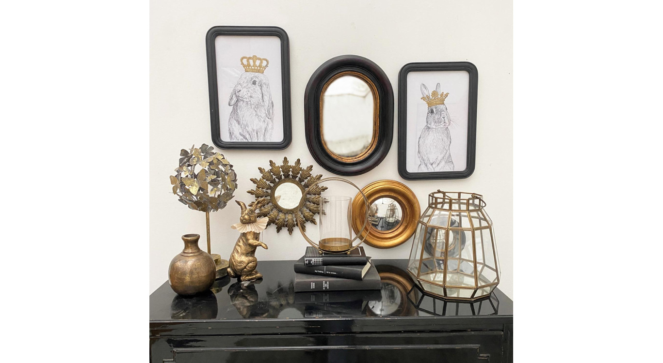 Picture Duo Rabbits Crowns