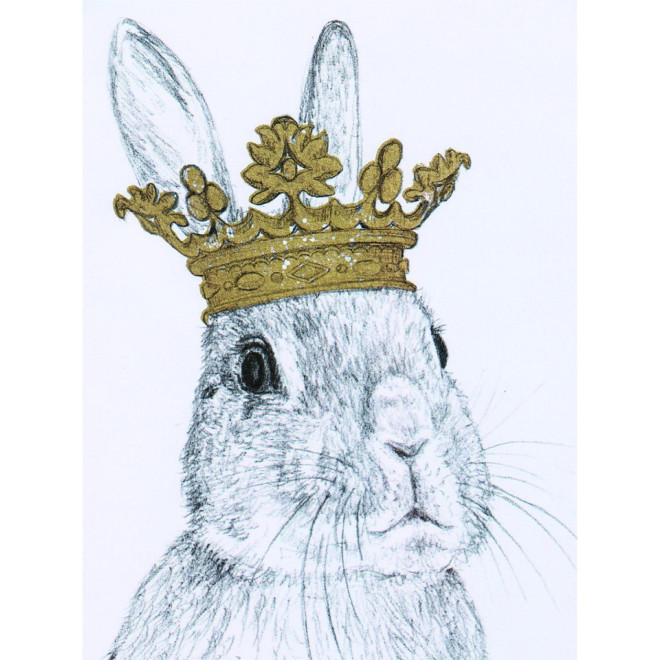 Picture Duo Rabbits Crowns