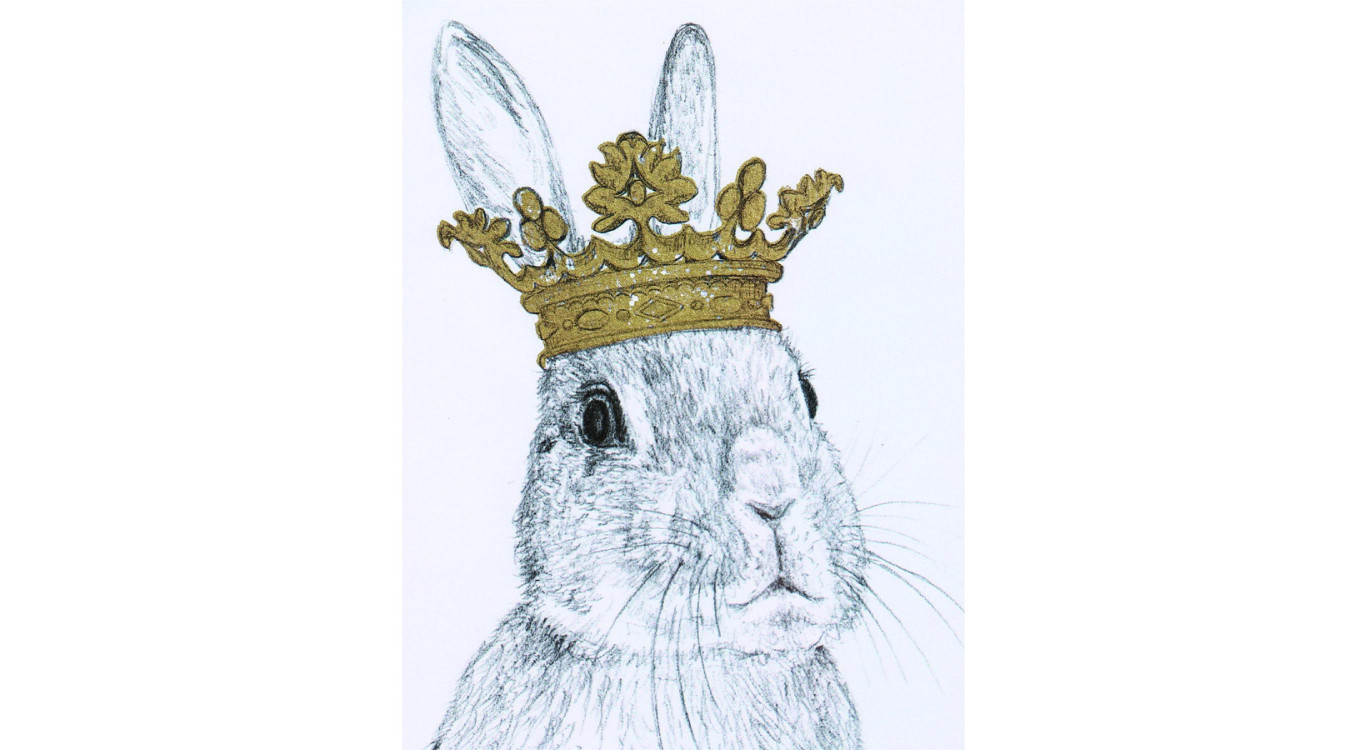 Picture Duo Rabbits Crowns