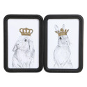 Picture Duo Rabbits Crowns