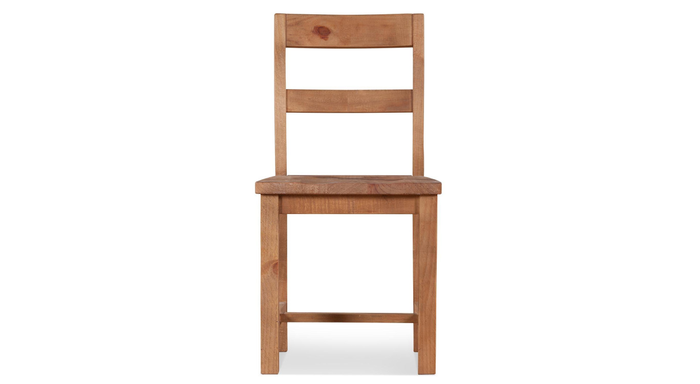 Lot de 2 Chaises Bois Marron 47.5x50x80cm