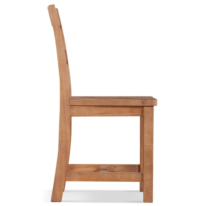 Lot de 2 Chaises Bois Marron 47.5x50x80cm
