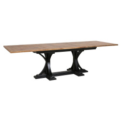 Rectangular table, extendable, 1 extension leaf