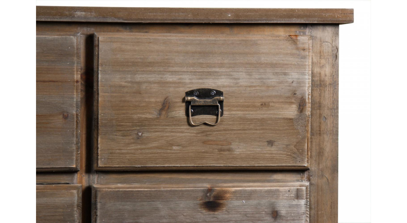 Wochenmöbel Chiffonnier Grainetier Holz 12 Schubladen 167x54x91cm