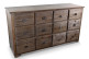 Truhe mit 12 Schubladen Holz 167x54x91cm
