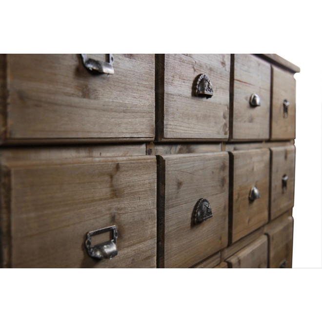 Wochenmöbel Chiffonnier Grainetier Holz 12 Schubladen 167x54x91cm