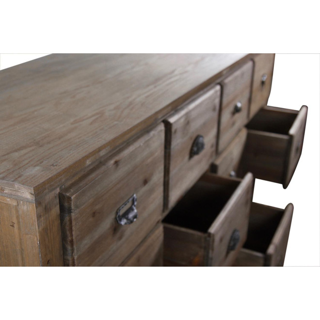 Wochenmöbel Chiffonnier Grainetier Holz 12 Schubladen 167x54x91cm