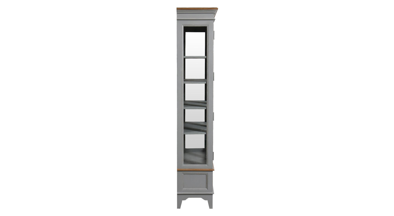 Vitrina 2 puertas 1 cajón