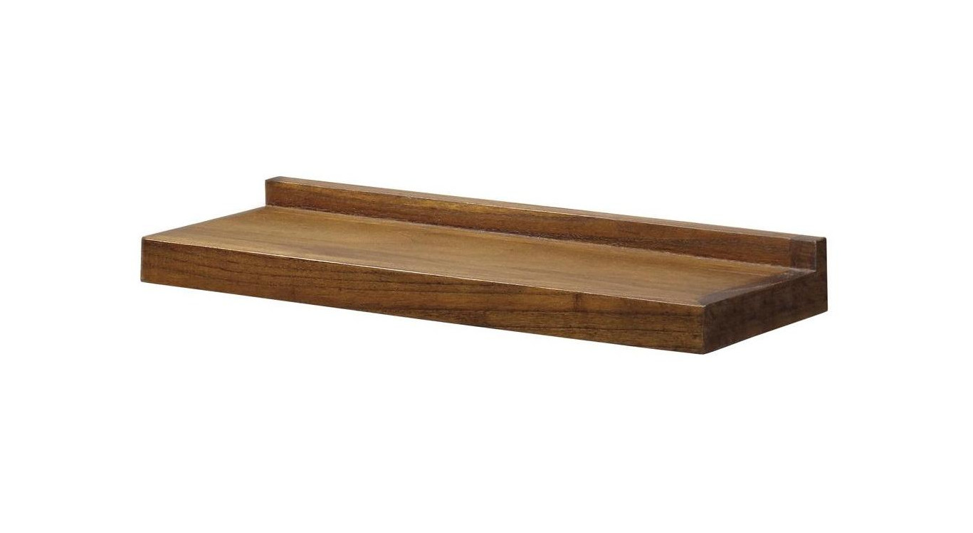 Scaffale in legno marrone 75x25x8cm