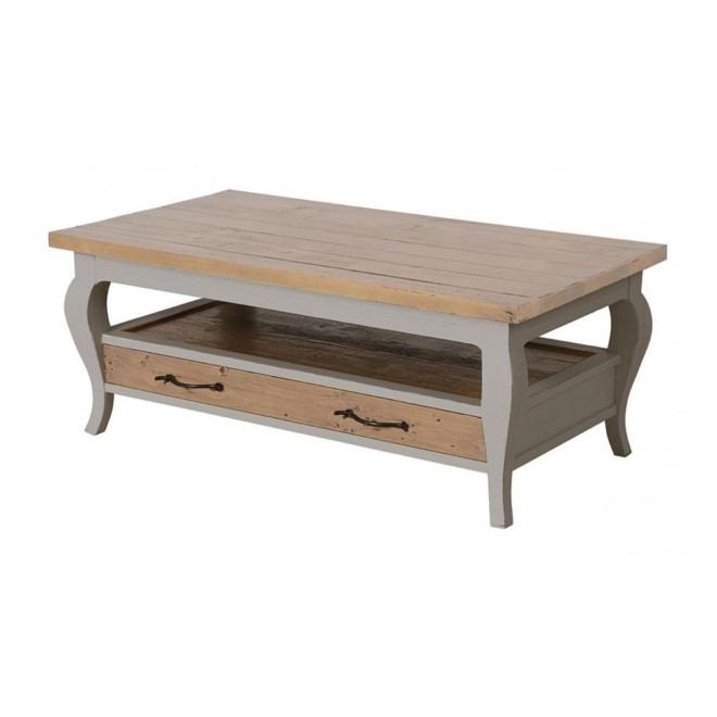 Table basse rectangulaire 2 tiroirs