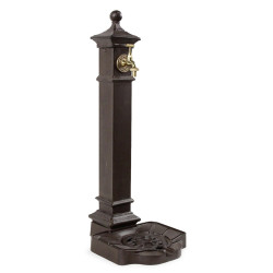 Fontana da giardino in alluminio-metallo marrone 29x33.5x77cm