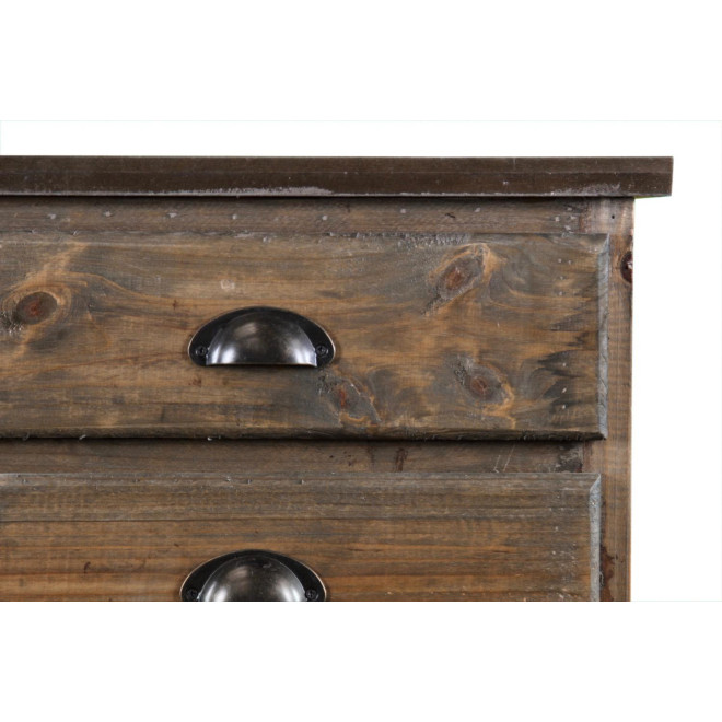 Wochenendmöbel Chiffonnier Holz 6 Schubladen 45.5x36x108cm