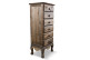 Meuble Semainier Chiffonnier Bois 6 Tiroirs 45.5x36x108cm