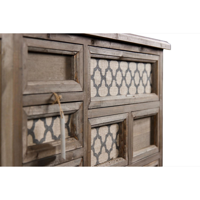 Meuble Semainier Chiffonnier Grainetier Bois 13 Tiroirs Nu 87x32x96.5cm