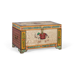 Coffre Bois Multicolore