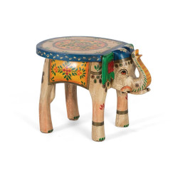 Table basse éléphant Bois Multicolore