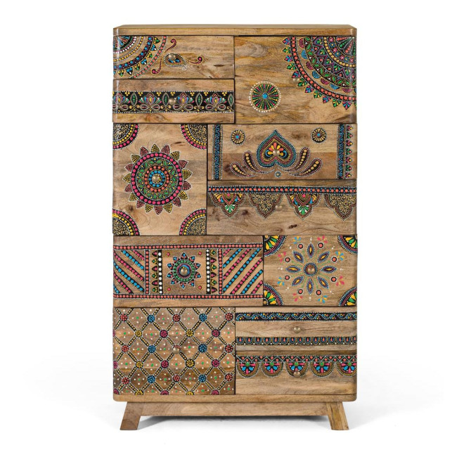 Commode 11 tiroirs Bois Marron