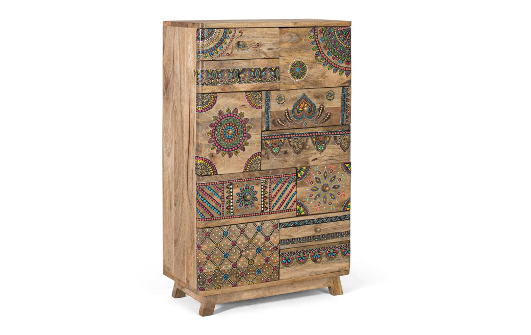 Commode 11 tiroirs Bois Marron