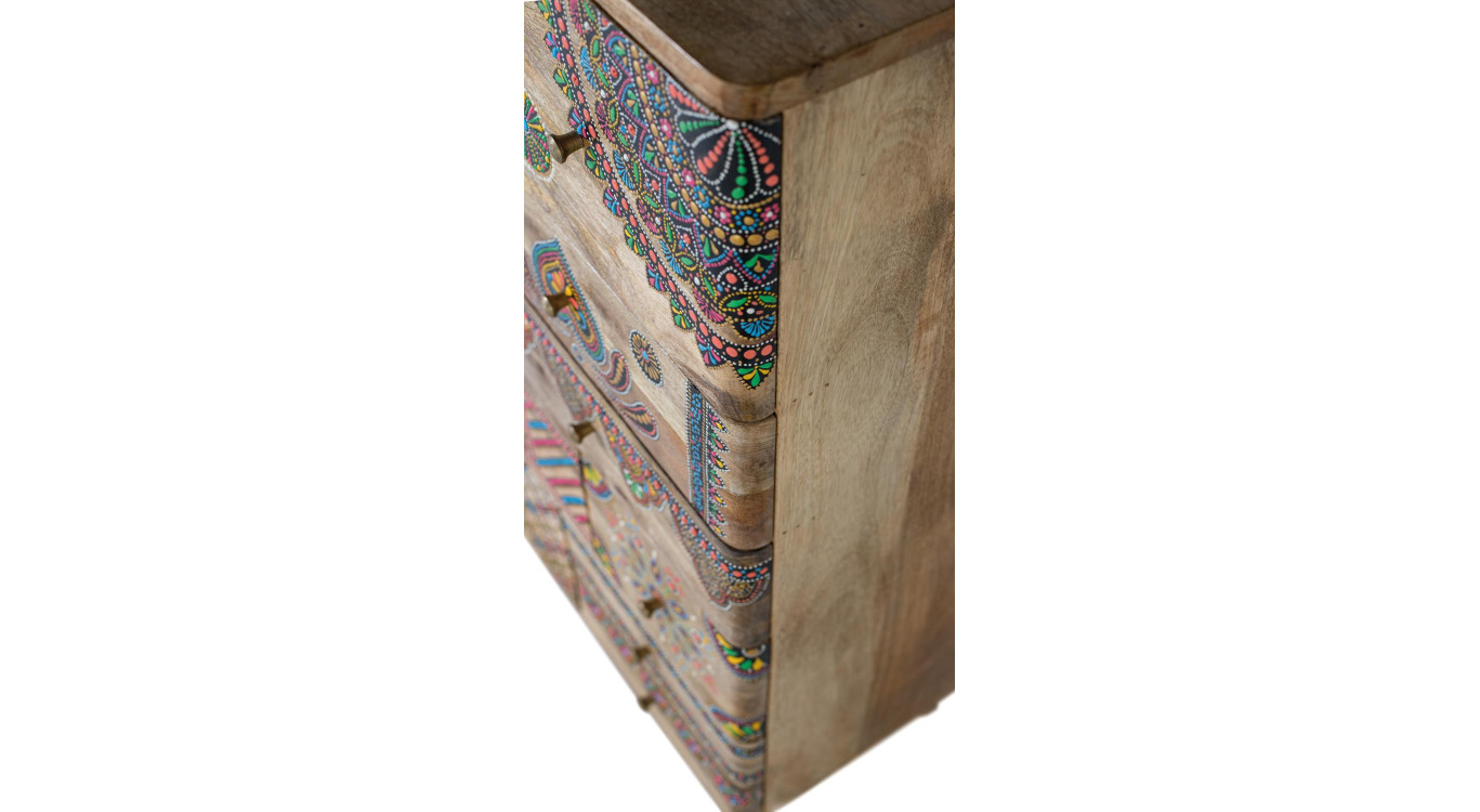 Commode 11 tiroirs Bois Marron