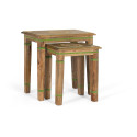 Lot de 2 tables basses Bois Marron