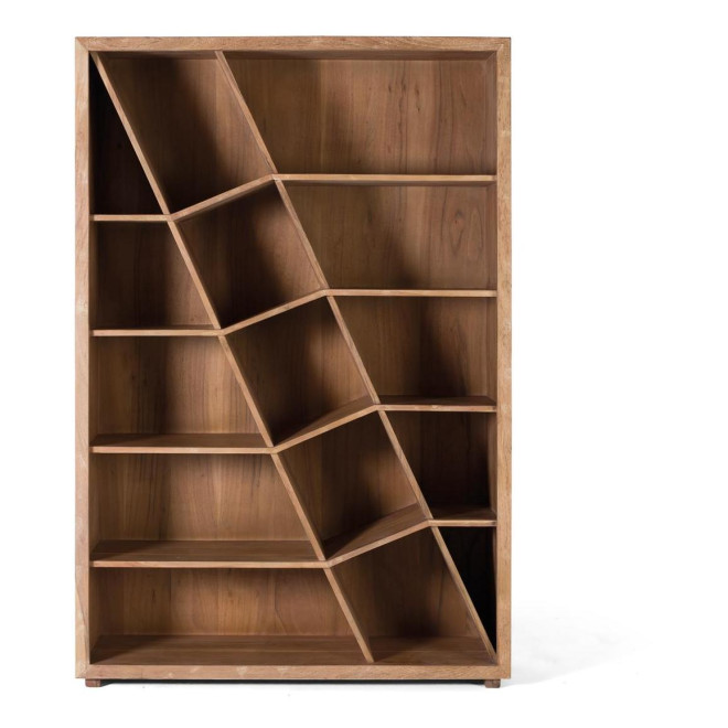 Bibliothèque 12 étagères Bois Marron