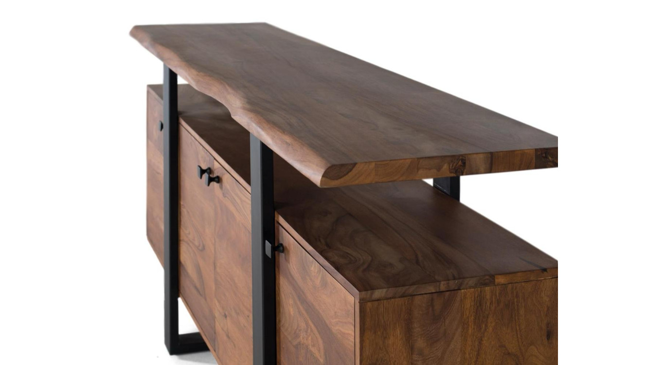 Bahut 4 portes Bois Marron