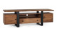 Meuble TV 1 tiroir 2 portes Bois Marron
