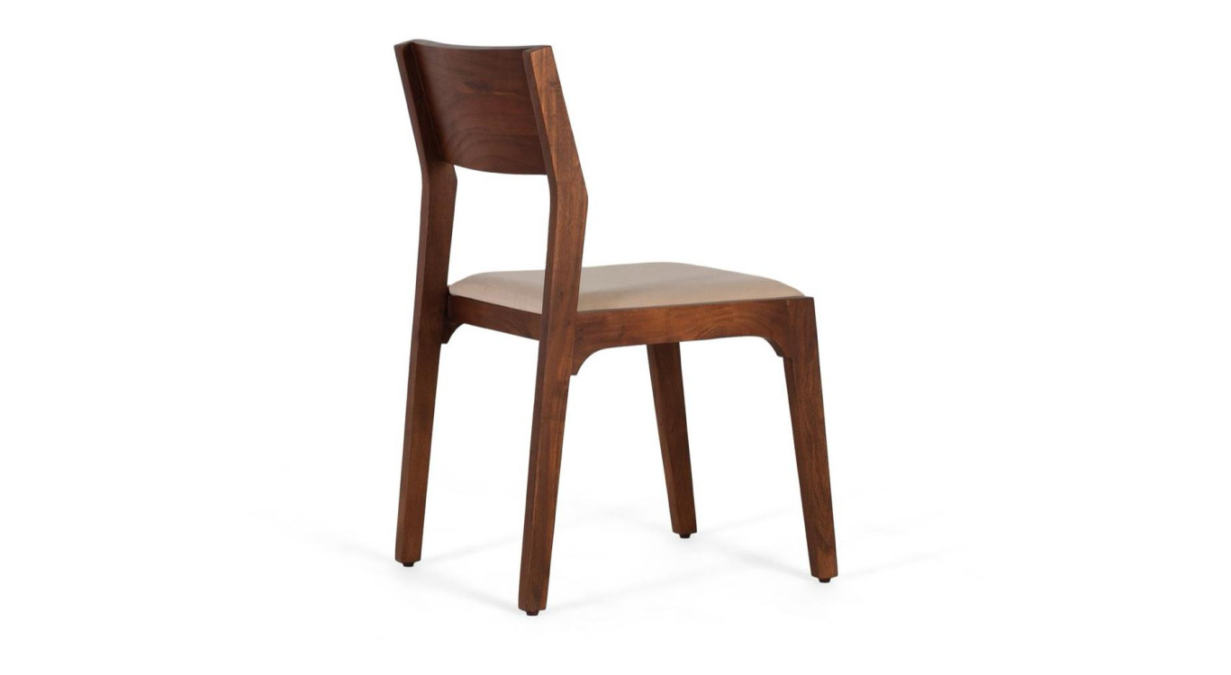 Lot de 2 chaises Bois Marron