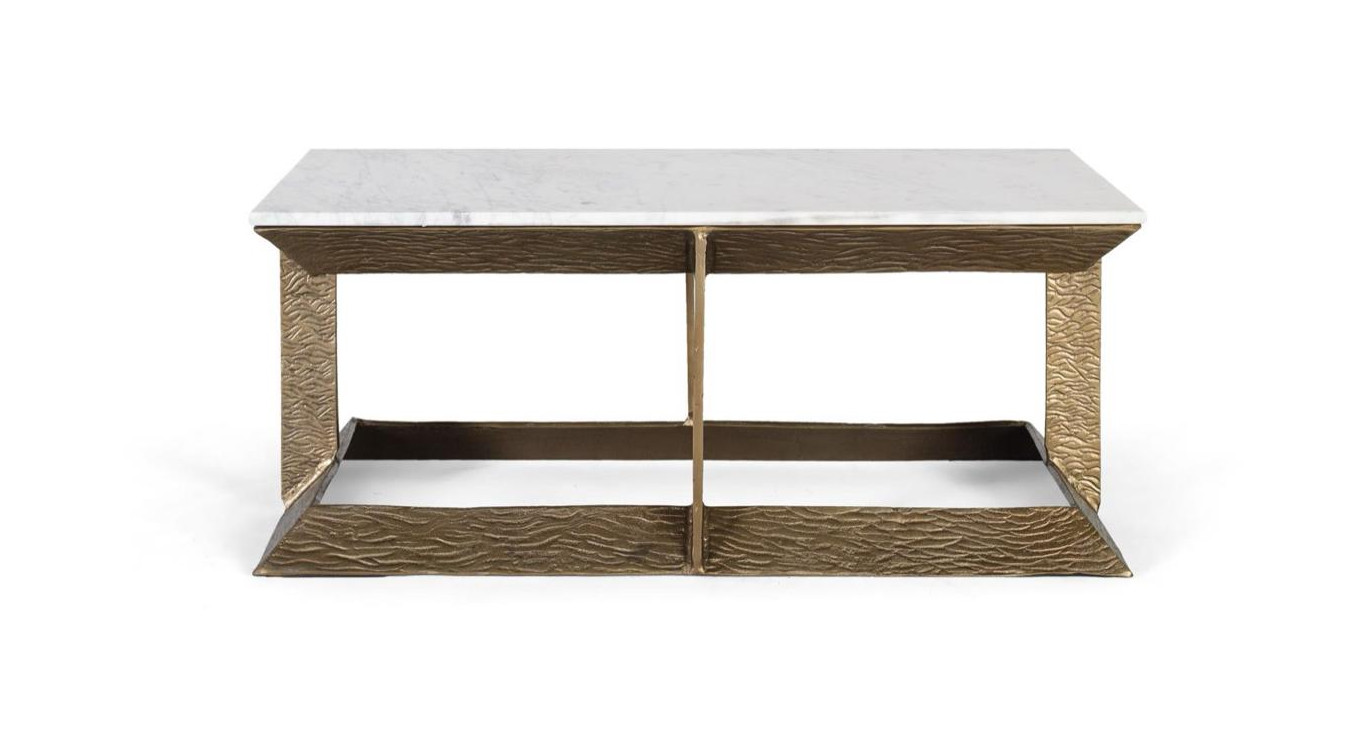 Table basse Aluminium Or