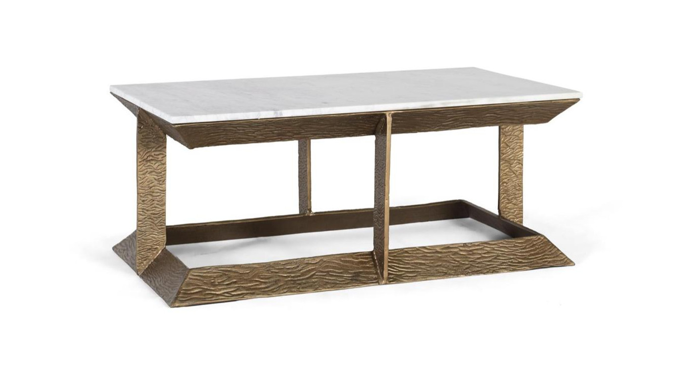 Table basse Aluminium Or